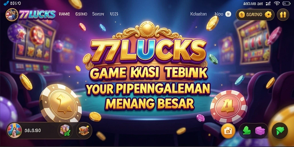 Tampilan gameplay menarik dari 77LUCKS dengan berbagai pilihan permainan Kasino.