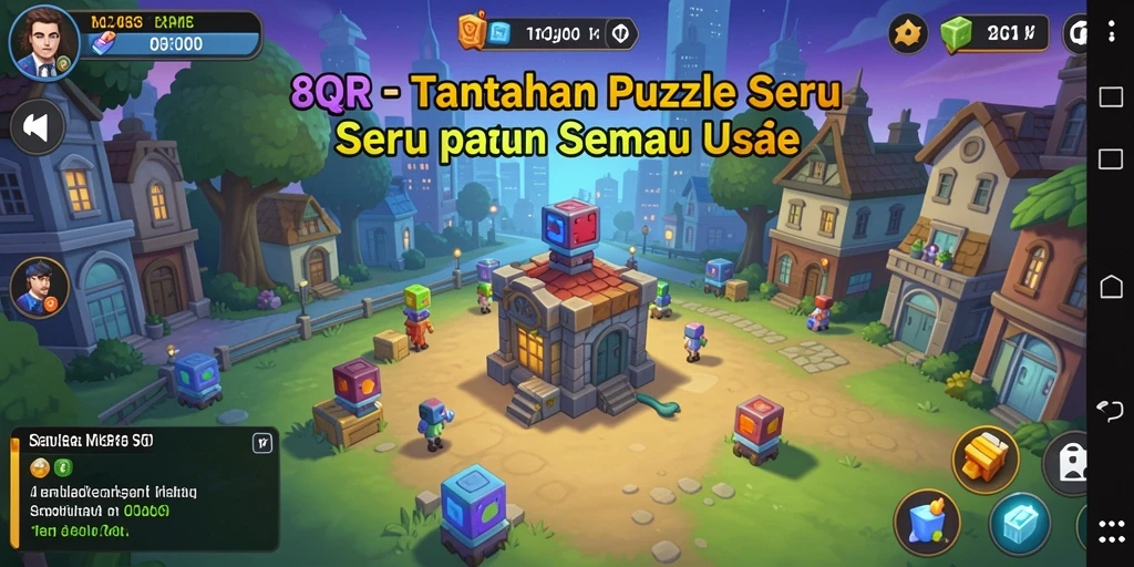 Tampilan gameplay 8QR menunjukkan keasyikan menyelesaikan teka-teki Puzzle.