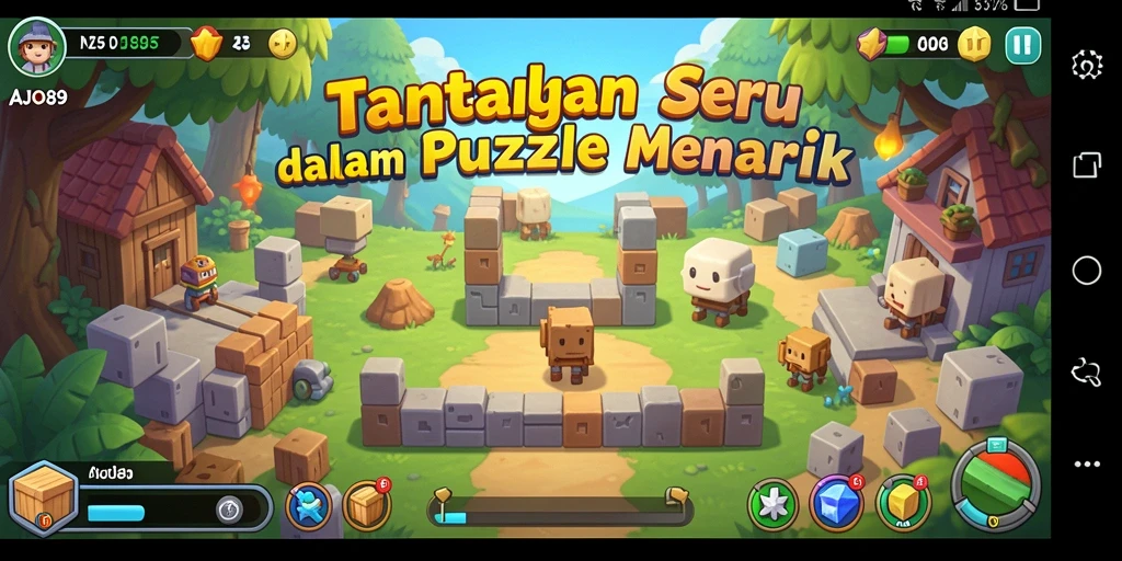 Tampilan menarik dari gameplay AJO89 yang menantang.