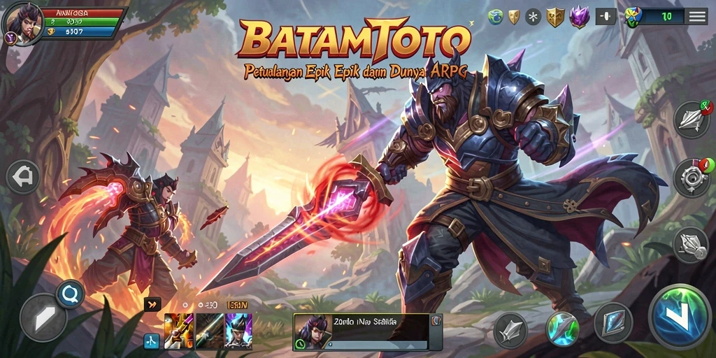 Tampilan gameplay menakjubkan dalam dunia ARPG yang luas.