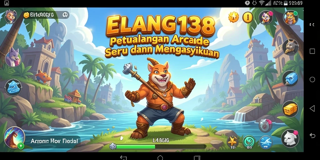 Screenshot ELANG138 menampilkan aksi gameplay arcade yang seru dan menarik.