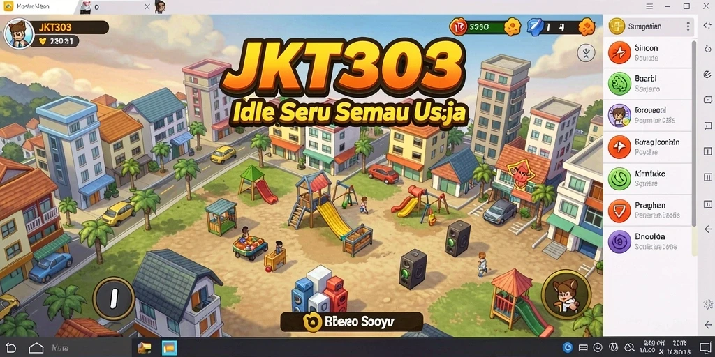 Tangkapan layar menampilkan gameplay seru dari JKT303, pengalaman Idle yang memukau.