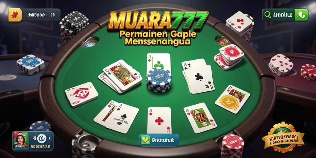 Tampilan menarik gameplay Gaple di MUARA777.