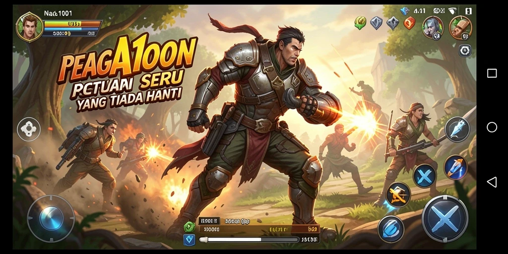 Screengrab menunjukkan aksi intens dalam NAGA1001 saat melawan musuh.