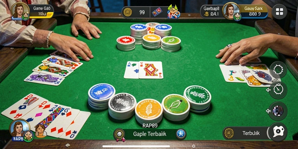 Gameplay menarik Gaple di RAP89 yang mengasyikkan.