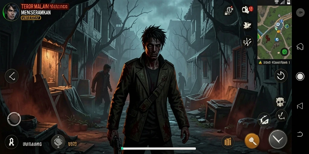 Screenshot UH77 menampilkan suasana mencekam saat gameplay berlangsung.