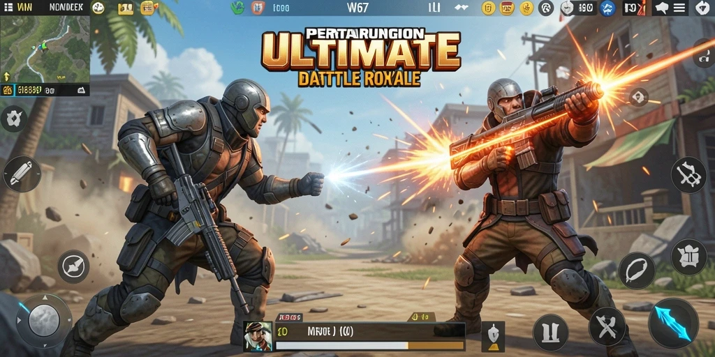 Gameplay seru Battle Royale di W67 dengan aksi mendebarkan.