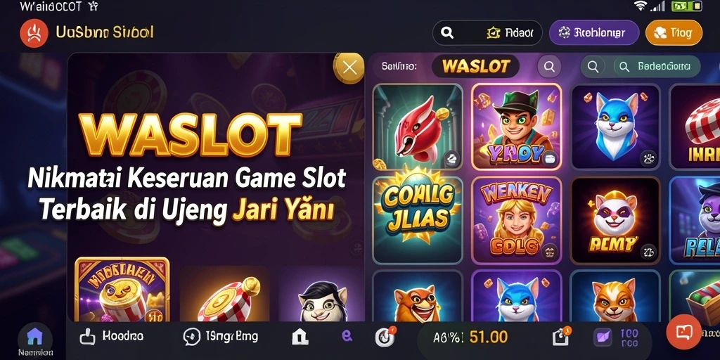 Tangkapan layar gameplay WASLOT yang menampilkan keseruan bermain slot.